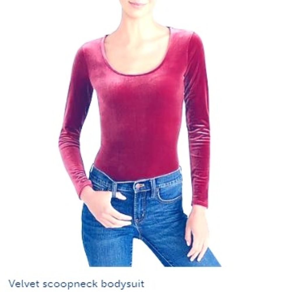 Jcrew Velvet Bodysuit S